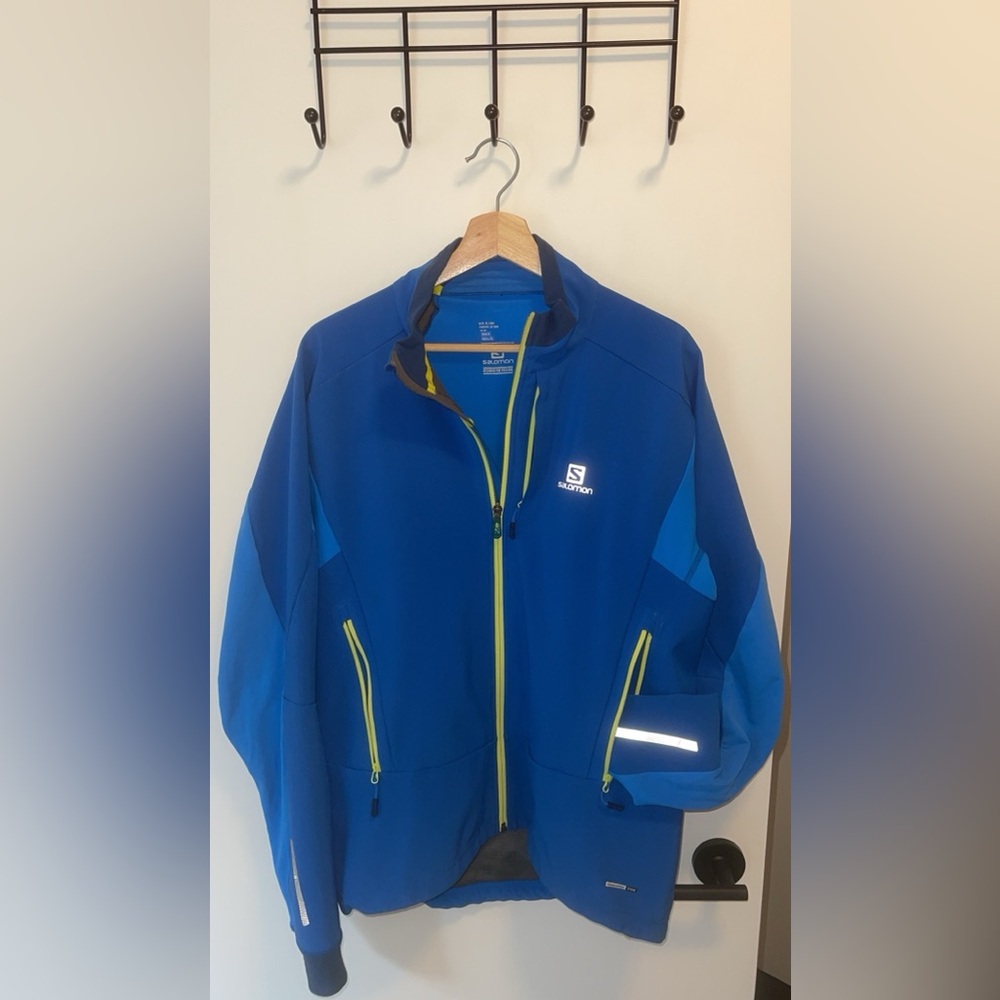 Salomon Men’s Cycling/Running Jacket *Large* Blue